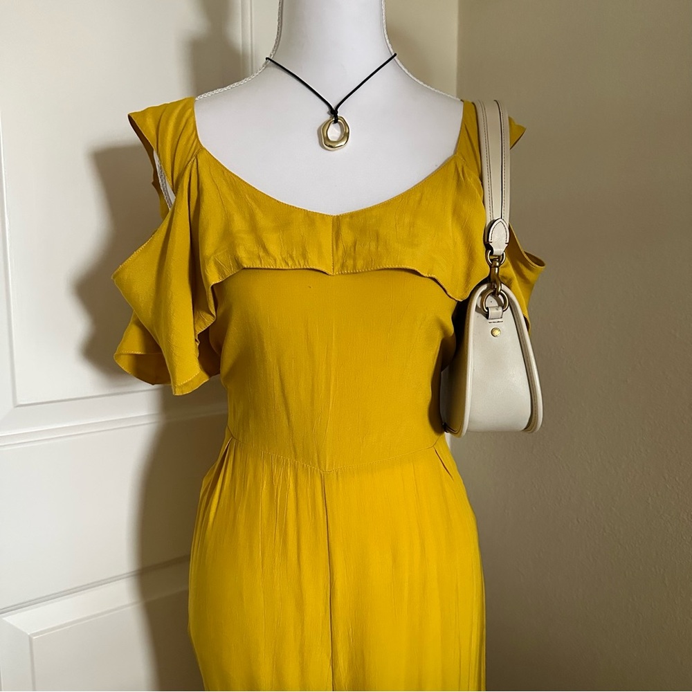 S/W/F Boutique Yellow Jumpsuit View 3